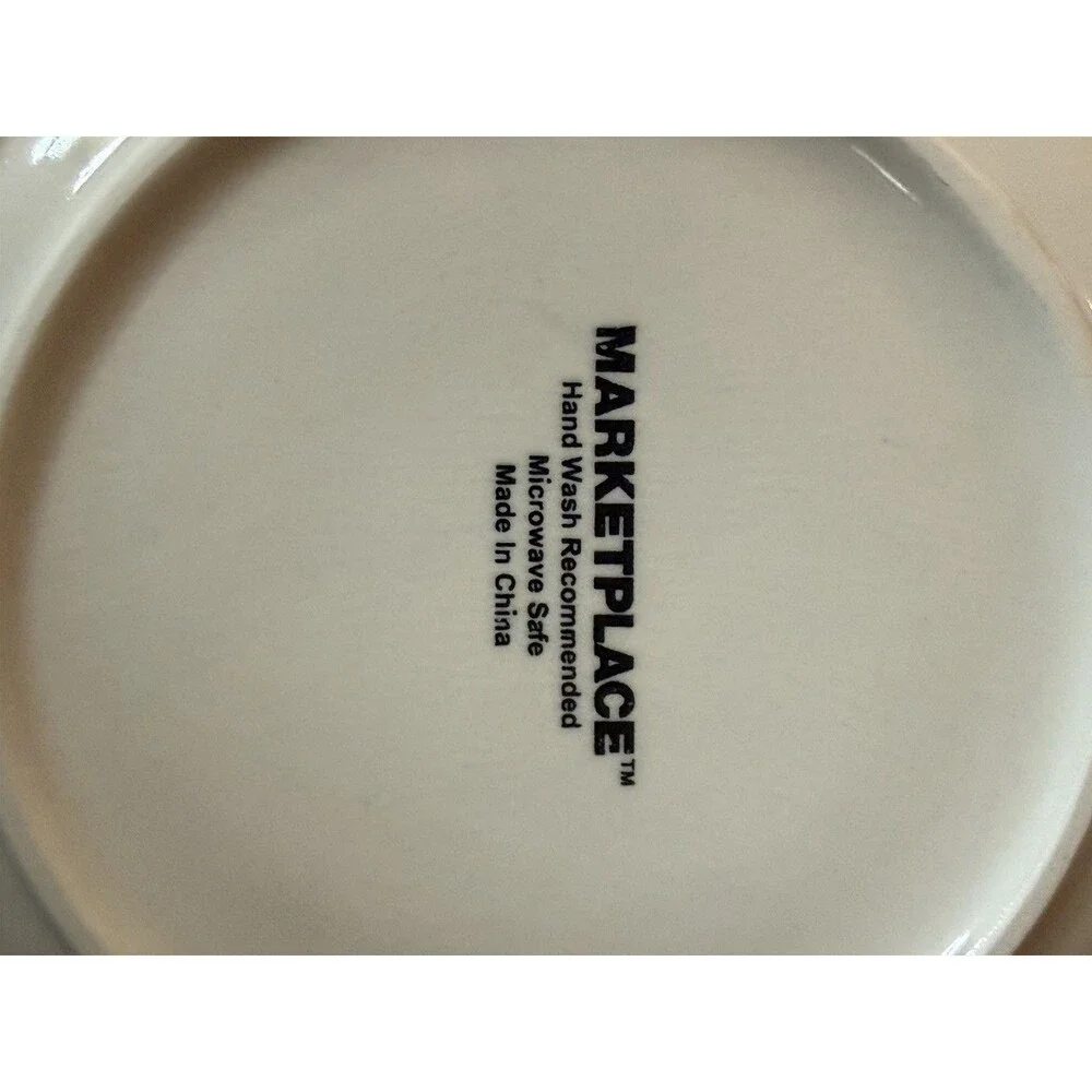 Vintage Target Marketplace Cocktails Martini appetizer plate In Original Box